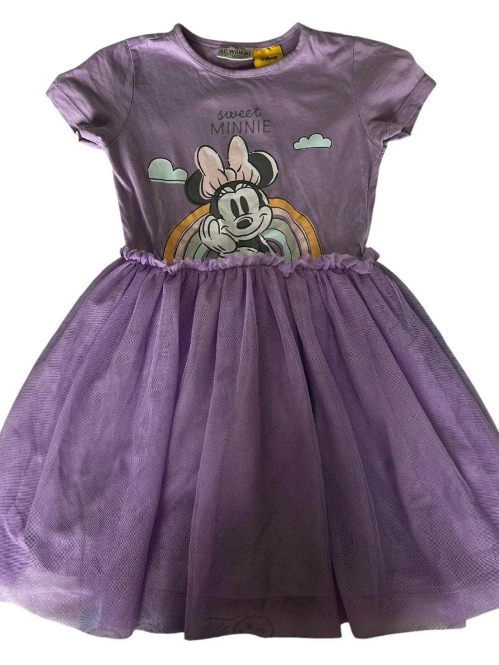 Sweet Minnie Lavender Tulle Casual Kids Dress
